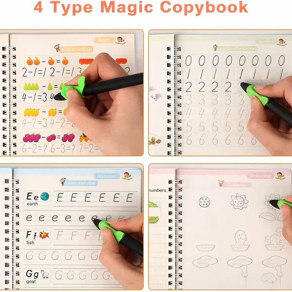 🚀 #1 Trending Product Magic Practice Copybook (4 BOOKS,1 PEN,1 GRIP,10 REFILL) – 50% OFF Today!