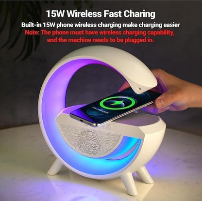 G-Shape LED Wireless Charging Speaker Lamp
