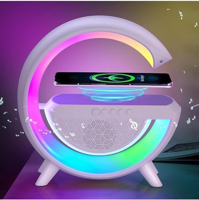 G-Shape LED Wireless Charging Speaker Lamp