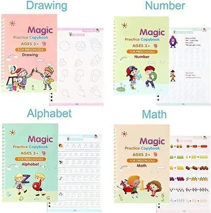 🚀 #1 Trending Product Magic Practice Copybook (4 BOOKS,1 PEN,1 GRIP,10 REFILL) – 50% OFF Today!