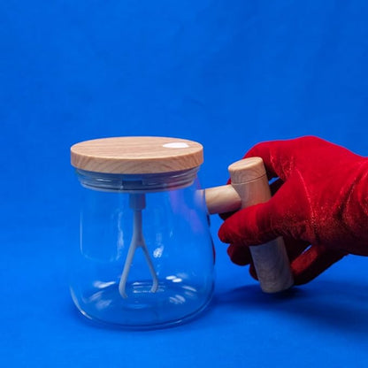 Self Stirring Glass Mug