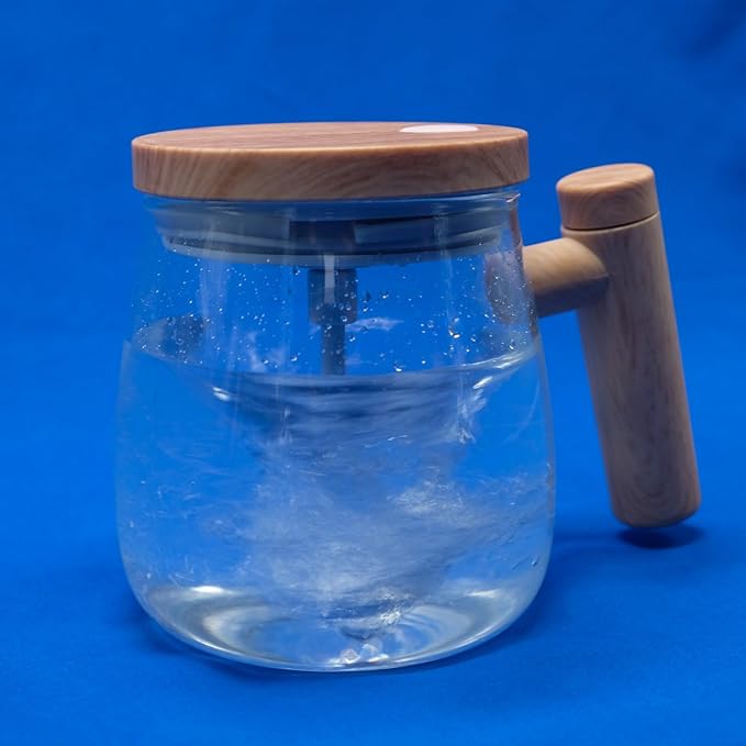 Self Stirring Glass Mug